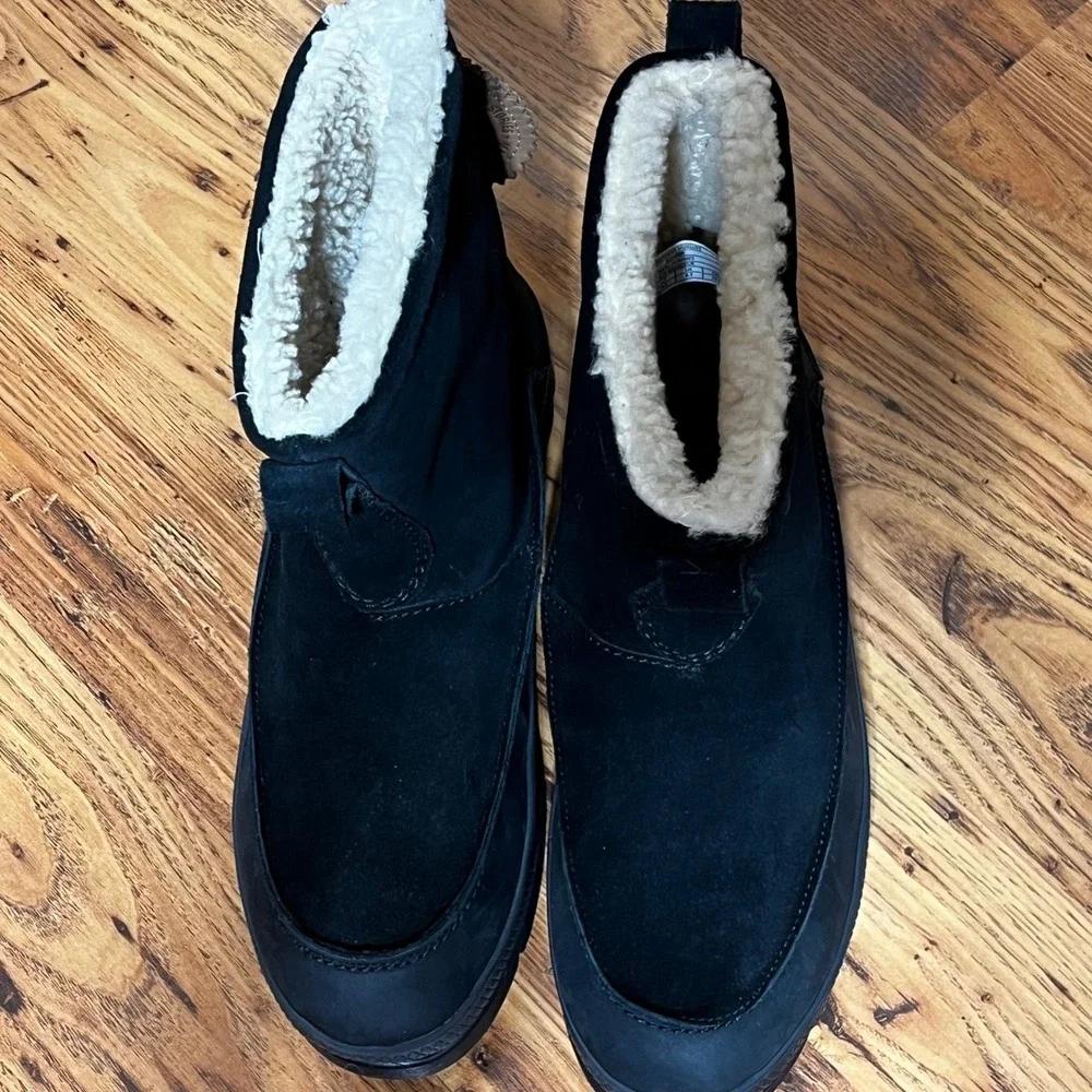 Manitobah‎ Mukluks Black Suede Waterproof Winter Boots Men's